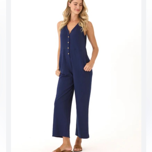 Threads 4 Thought Pants - Thread 4 Thought Livvie Smocked Jersey Jumpsuit